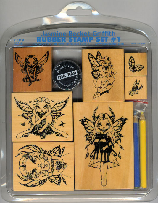 Jasmine Becket-Griffith fairy rubber stamps