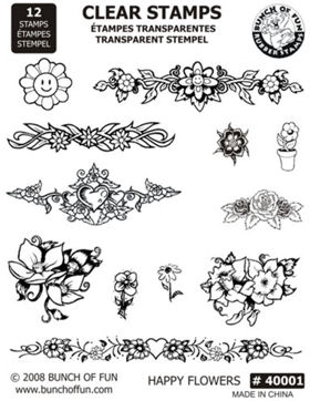 Flower Clear Acrylic Stamps