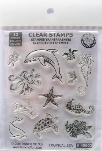 Clear stamp retail packaging
