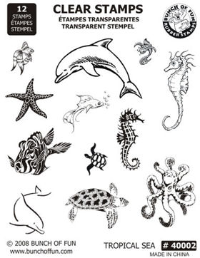 Fish Clear Acrylic Stamps
