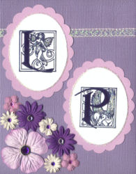 Little princess rubber stamp card